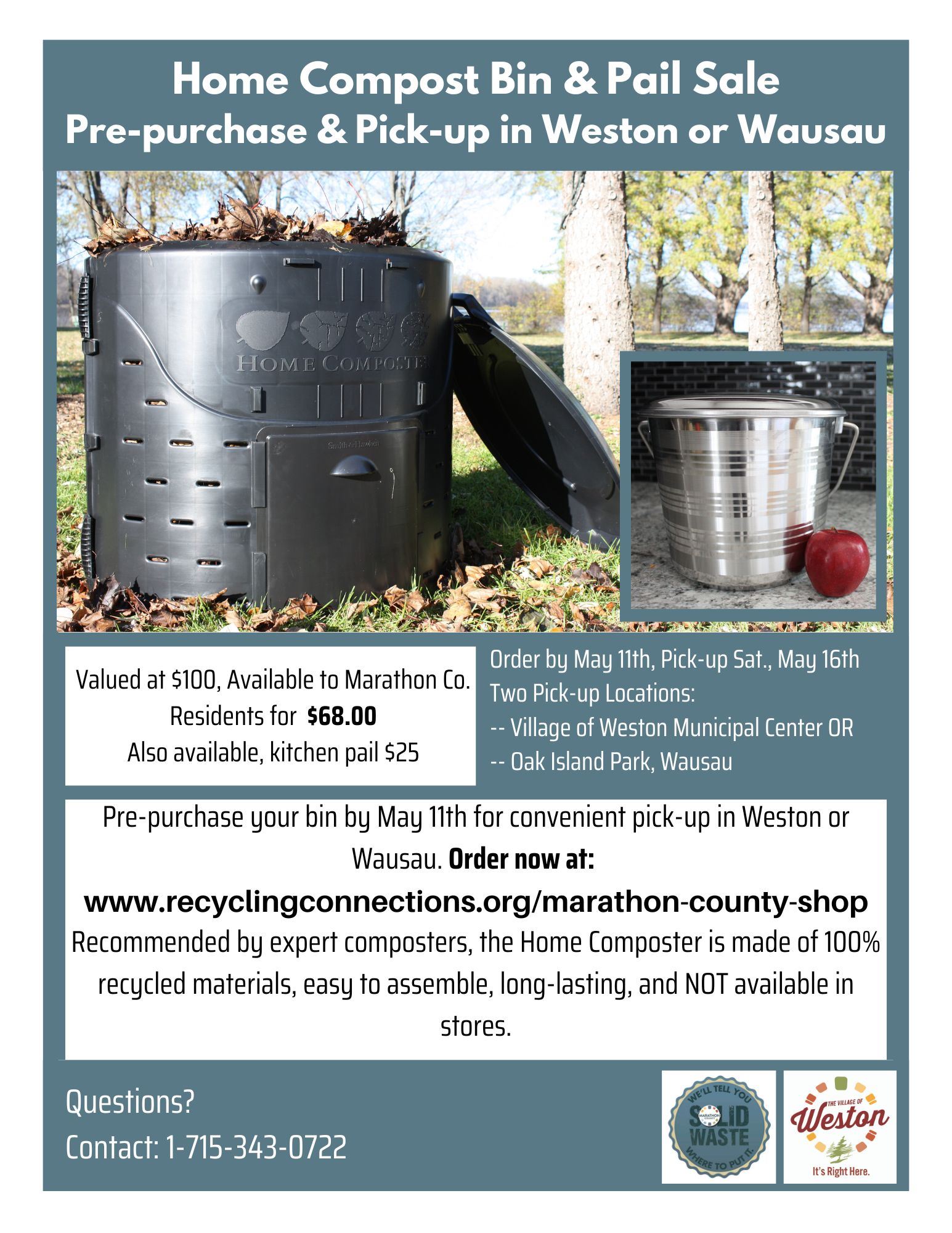 2026 05-16 MCSWD Compost Bin  Pail Sale Flyer