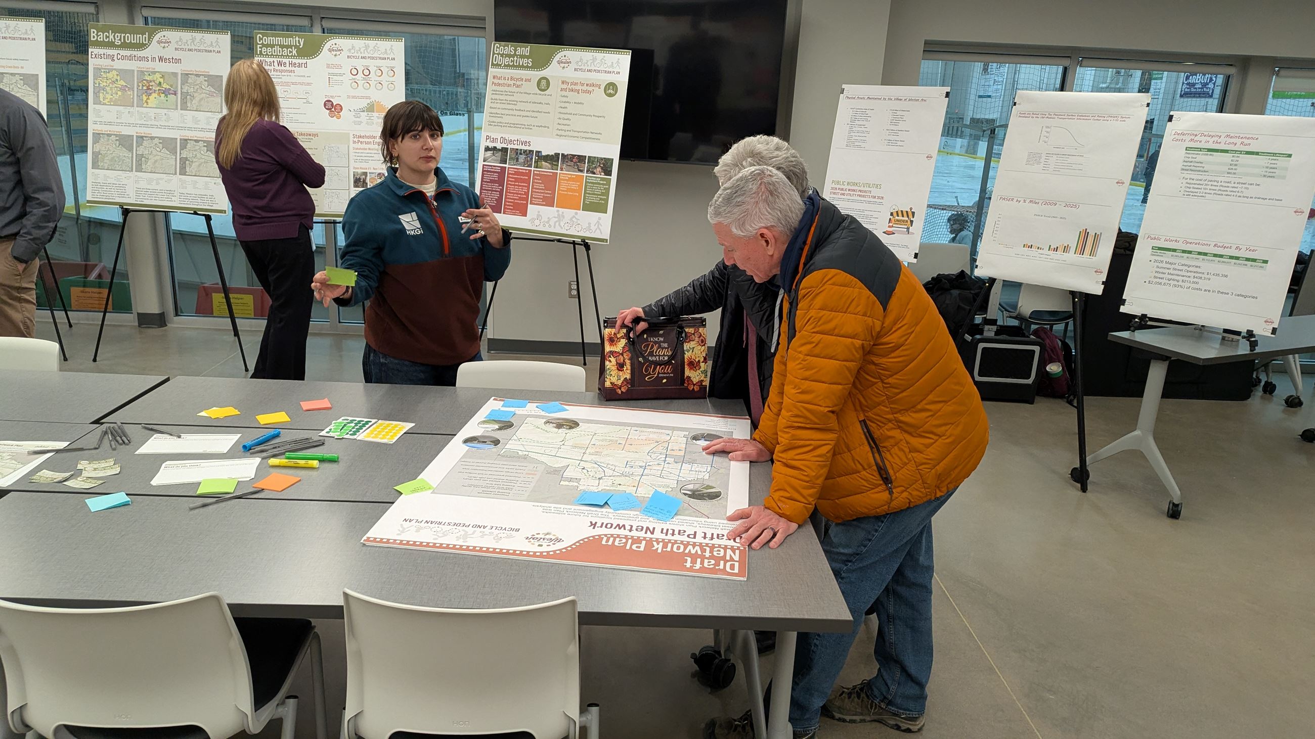Image of community members at the open house at Greenheck Turner Community Center