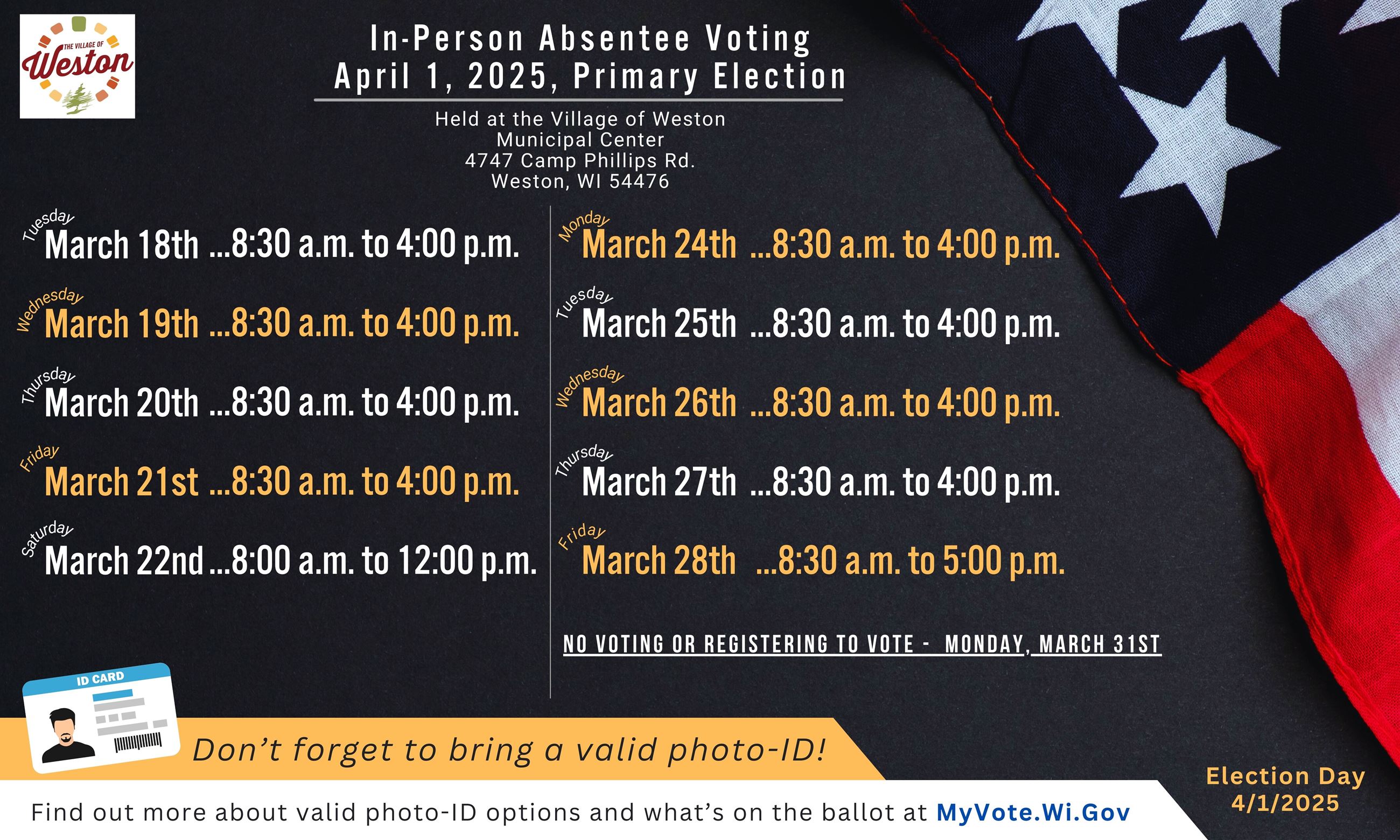 Absentee Voting In-Person Primary  2024