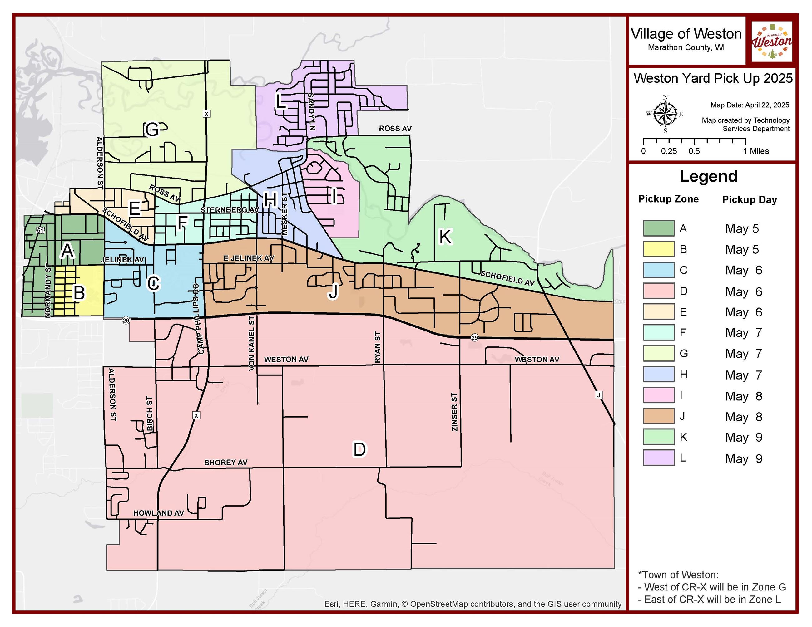 250422 Yard Pickup Spring 2025 Map (With Town Notes)
