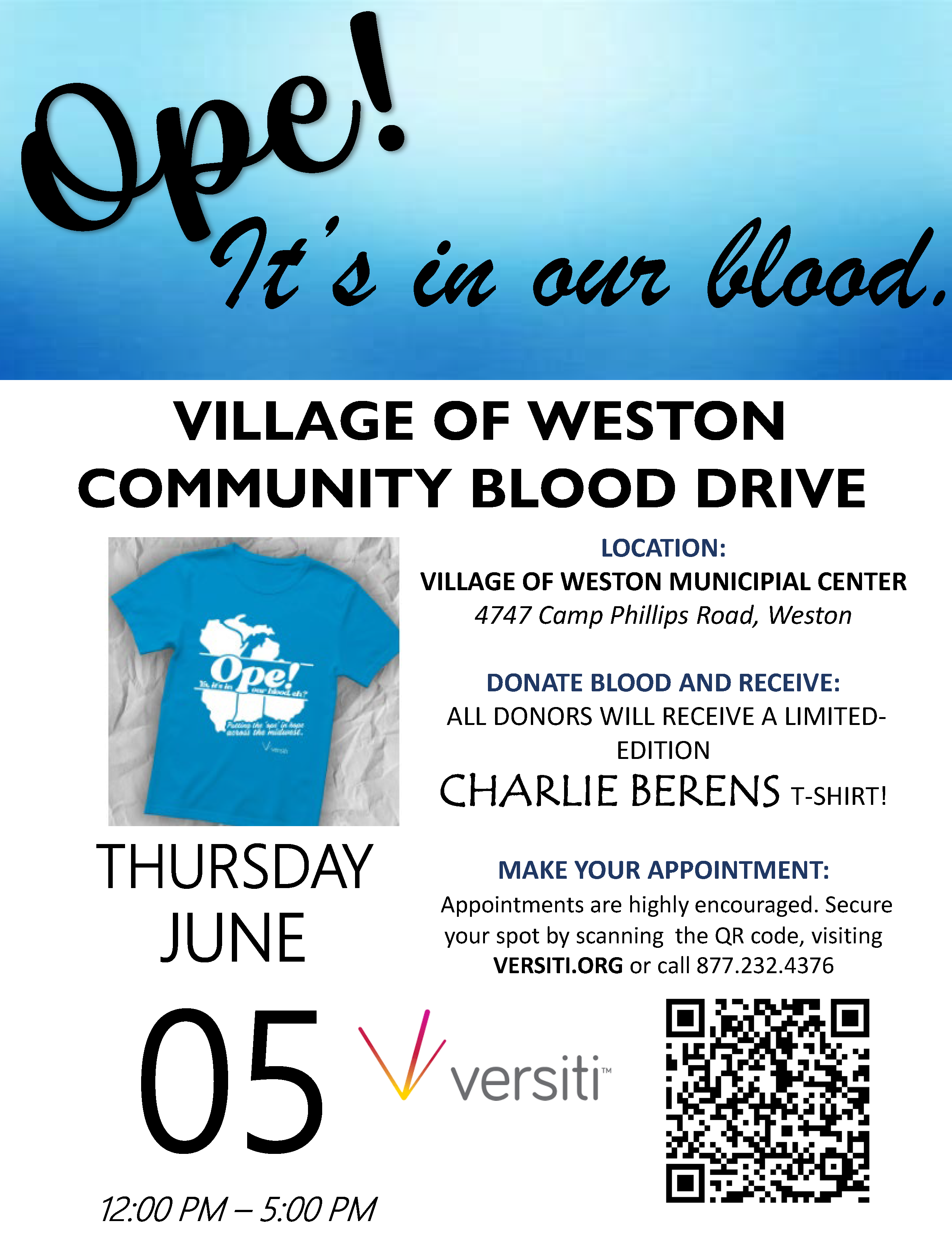 06-05-2025 Blood Drive Flyer