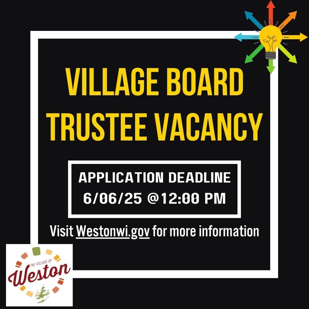 Village Accepting Applications for Village Board Trustee Vacancy